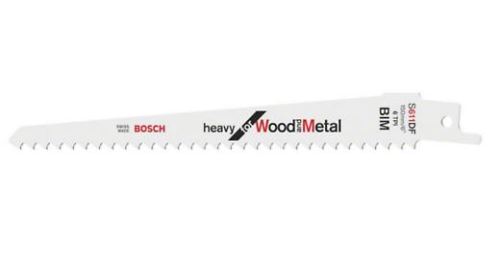 BOSCH Pilový plátek do pily ocasky S 611 DF Heavy for Wood and Metal (5 ks) 2608656258