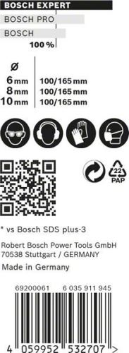 BOSCH EXPERT SDS plus-7X sada 6/8/10 mm, 3ks 2608900196