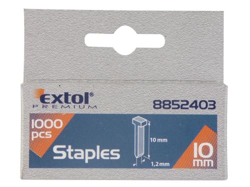 EXTOL PREMIUM hřebíky, balení 1000ks, 14mm, 2,0x0,52x1,2mm