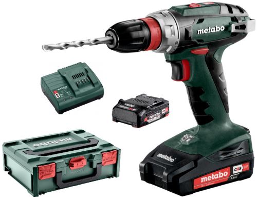 Aku vrtačka METABO BS 18 Quick 2x2,0 Li-Power,SC60 602217500