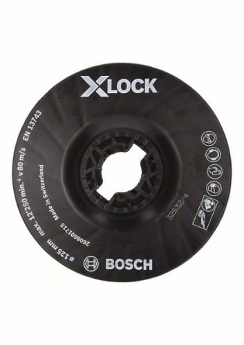 BOSCH X-LOCK Opěrný talíř, střední 125 mm, 12 500 ot./min 2608601715