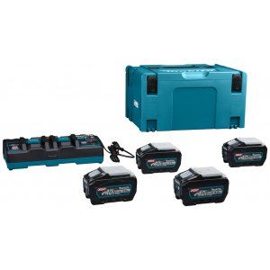 MAKITA sada Li-ion XGT 40V 4 ks BL4050F+1 ks DC40RB+1 ks Makpac 191U42-2