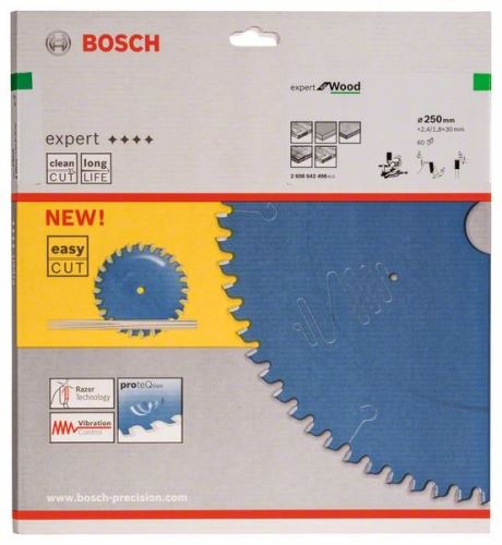 BOSCH Pilový kotouč Expert for Wood 250 x 30 x 2,4 mm, 60 2608642498