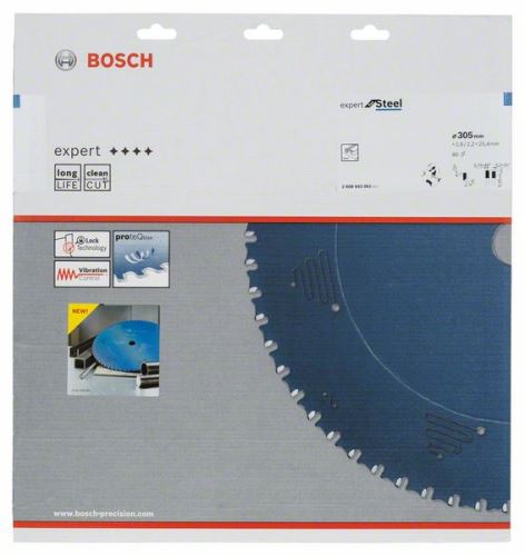 BOSCH Pilový kotouč do okružních pil Expert for Steel 305 x 25,4 x 2,6 mm, 80 2608643061