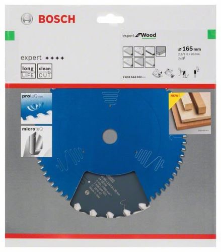 BOSCH Pilový kotouč Expert for Wood 165 x 20 x 2,6 mm, 24 2608644022