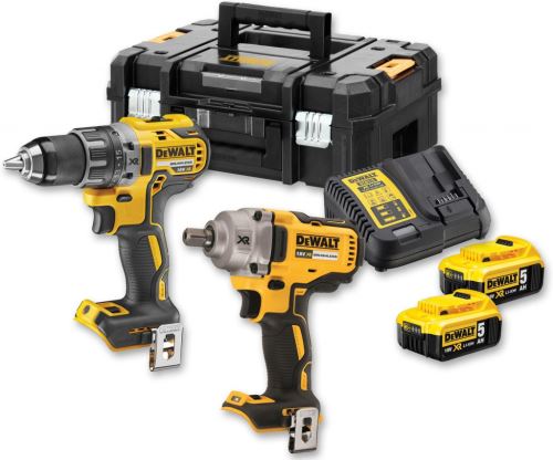 DeWALT Aku sada vrtačka + utahovák DCK2077P2T