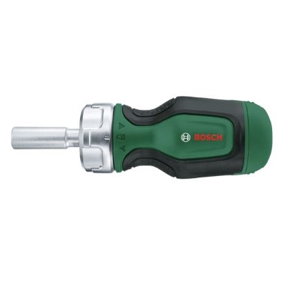 BOSCH Krátký ráčnový šroubovák se 6 bity 1600A027PK