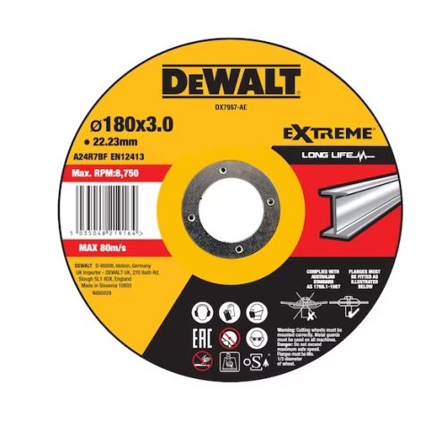 DeWALT řezný kotouč 180 x 3 x 22,23 mm na kovy DX7967