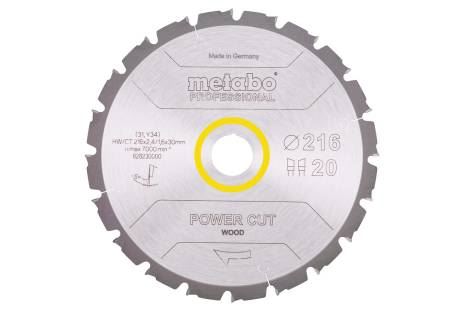 METABO Pilový kotouč KGS 216 HW/CT 216 x 30 mm, 20 zubů 628230000