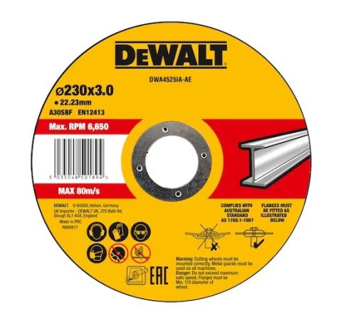 DeWALT Řezný kotouč na nerezovou ocel 230 x 3 x 22.23 mm DWA4525SIA