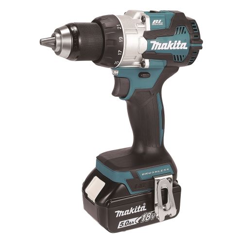 MAKITA Aku bezuhlíkový šroubovák Li-ion LXT 18V, Makpac DDF489RTJ