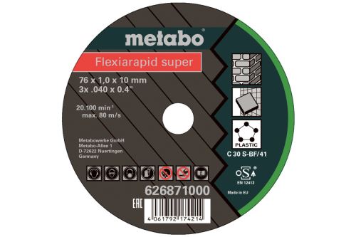 METABO Řezný kotouč, univerzální (5 ks) 76x1,0x10mm 626871000