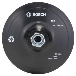 BOSCH Pryžová brusná deska pro úhlové brusky, suchý zip, 125 mm D = 125 mm 2609256272