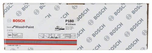 BOSCH Brusný papír C470, (50 ks) 115 x 230 mm, 180 2608607936