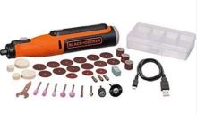 BLACK+DECKER Aku mini bruska s příslušenstvím BCRT8IK BLACK+DECKER Aku mini bruska s příslušenstvím BCRT8IK