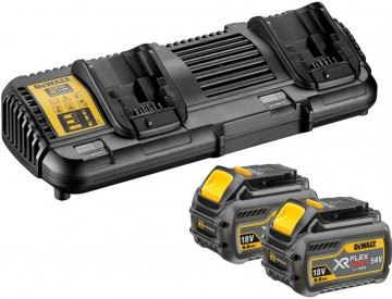 DeWALT Flexvolt nabíječka + 2x Flexvolt akumulátor 54 V DCB132T2