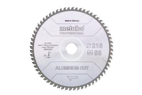 METABO Pilový kotouč 216 x 30 mm, 58 zubů 628443000