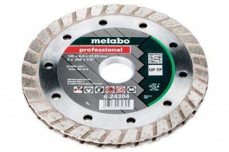 METABO Diamantový frézovací kotouč, 125 x 6 x 22,23 mm, "PROFESSIONAL", "UP-TP" 624304000