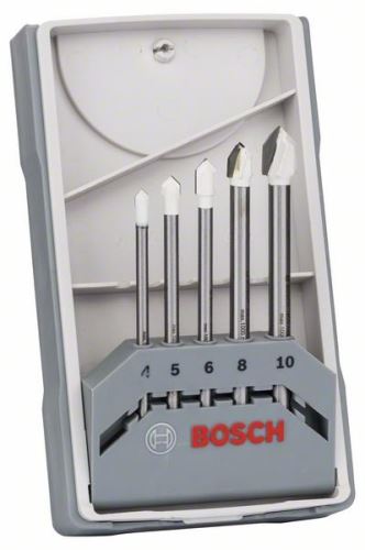 BOSCH 5dílná sada vrtáků na dlaždice CYL-9 Ceramic 4,0; 5,0; 6,0; 8,0; 10,0 mm 2608587169