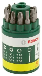 BOSCH 10dílná sada šroubovacích bitů 2607019452