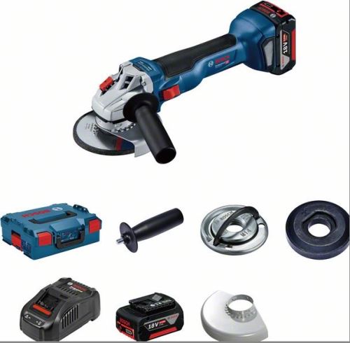 BOSCH Aku úhlová bruska 125mm 18V 2x5,0Ah GWS 18V-10 Professional 06019J4004