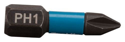 MAKITA torzní bit 1/4" IMPACT BLACK PH1, 25 mm 2 ks B-63600