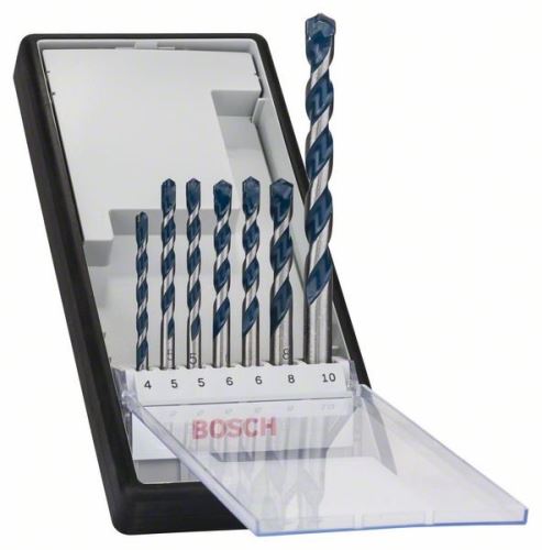 BOSCH 7dílná sada vrtáků do betonu Robust Line CYL-5 4; 5; 5; 6; 6; 8; 10 mm 2608588167