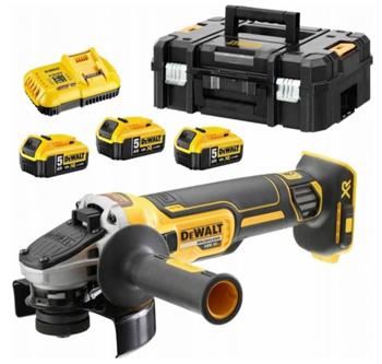 DEWALT Aku úhlová bruska 125mm 3 x 5,0 AH DCG405P3