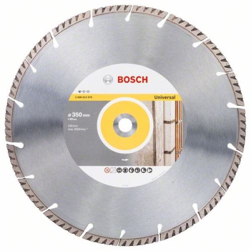 BOSCH Diamantový dělicí kotouč Standard for Universal 350 × 20 350x20x3.3x10mm 2608615070