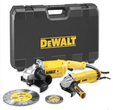 DEWALT Set úhlových brusek 230 + 125 mm DWE492SDT