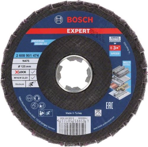 BOSCH EXPERT X-LOCK lamelový N475 SCM medium125mm 2608901474