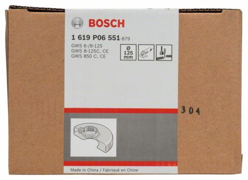 BOSCH Ochranný kryt s krycím plechem 125 mm 1619P06551