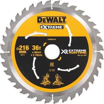 DeWALT Pilový kotouč (ideální pro pily FLEXVOLT) 216 x 30 mm, 36 zubů DT99569