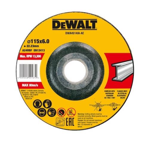 DeWALT Řezný kotouč na kov 115 x 6,3 x 22,23 mm DWA4514IA