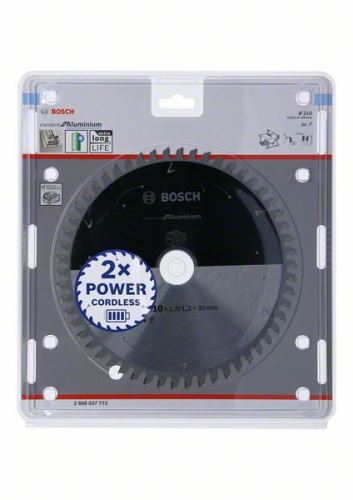 BOSCH Pilový kotouč pro aku pily; Standard for Aluminium 210x30x1,9/1,3x54T 2608837773