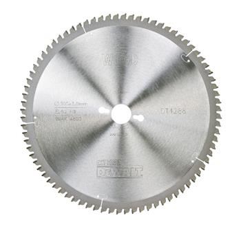 DeWALT Pilový kotouč / dýha, laminát, hliník / TCG -5°, 305 x 30 mm, 80 zubů DT4288