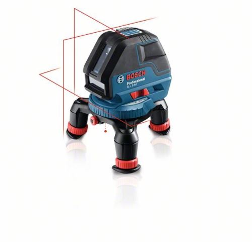 BOSCH Křížový laser + univerzální držák (nový) + přijímač + L-Boxx 136 BOSCH GLL 3-50 + BM 1 + LR 2 + L-Boxx 136