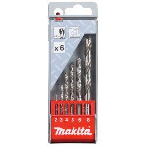 MAKITA sada vrtáků do kovu HSS-G 1,5/2/2,5/3/3,2/3,5/4/4,5/5/5,2/5,5/6/6,5 mm, 13 ks D-54019