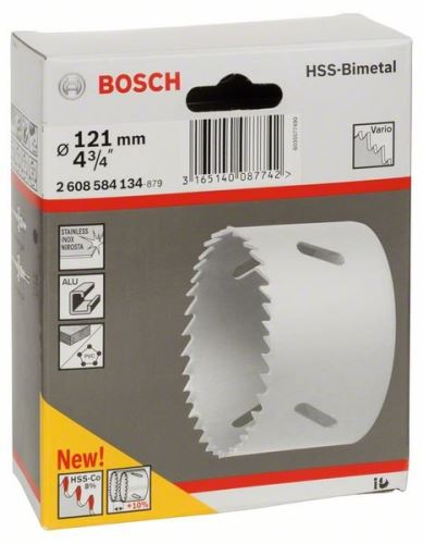 BOSCH Děrovka HSS-bimetal pro standardní adaptér 121 mm, 4 3/4" 2608584134