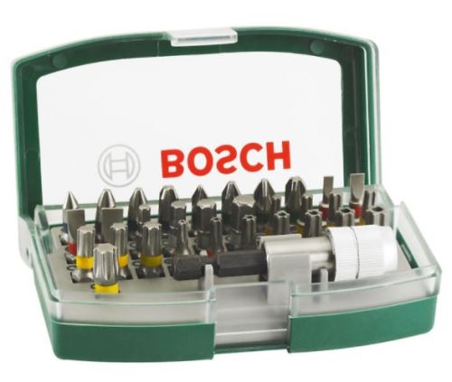 BOSCH 32 ks sada šroubovacích bitů s barevným odlišením 2607017063