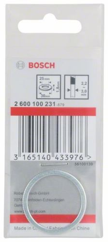 BOSCH Redukční kroužek pro pilové kotouče 30 x 25 x 1,8 mm 2600100231