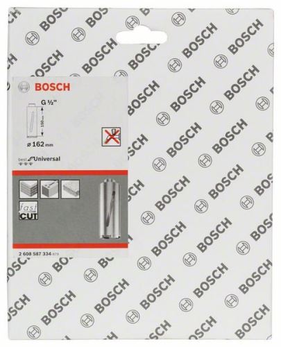 BOSCH Diamantová vrtací korunka pro vrtání za sucha G 1/2" 65 mm, 150 mm, 4 segmenty, 7 mm 2608587321