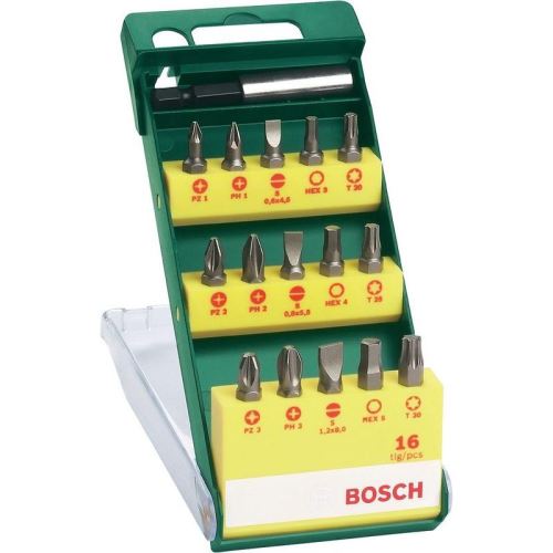 BOSCH 16dílná sada šroubovacích bitů 2607019453