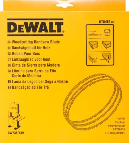 DeWALT Univerzální pilový pás pro DW738/9 univerzální, šířka 12 mm DT8481