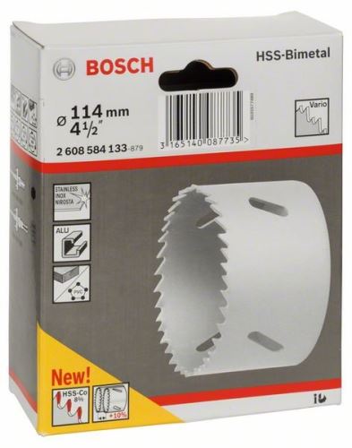 BOSCH Děrovka HSS-bimetal pro standardní adaptér 114 mm, 4 1/2" 2608584133