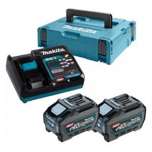 MAKITA sada Li-ion XGT 40V 2 ks BL4050F+1 ks DC40RA+1 ks Makpac 191V35-5