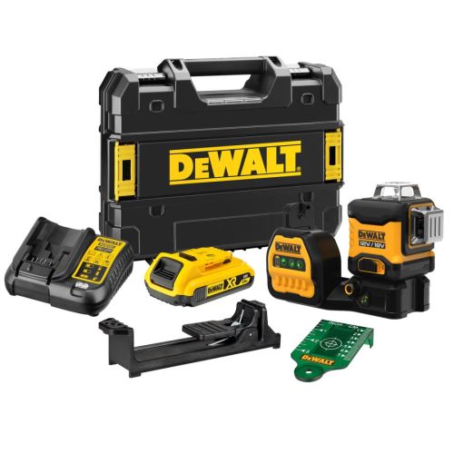 DeWALT AKU Křížový laser - sada DCE089D1G18