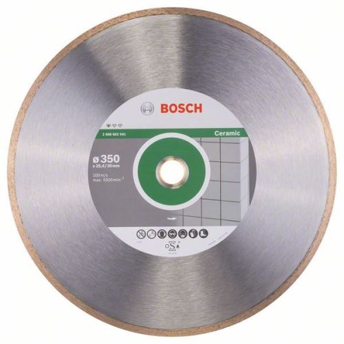 BOSCH Diamantový dělicí kotouč Standard for Ceramic 350 x 30+25,40 x 2 x 7 mm 2608602541