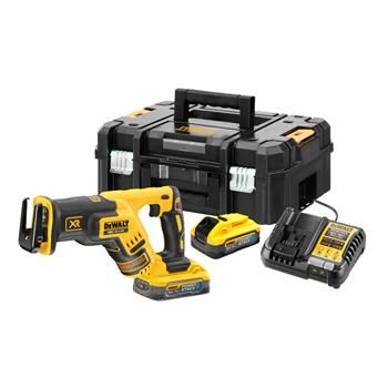 DeWALT Aku mečová pila, 2x 5Ah POWERSTACK baterie DCS367H2T