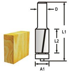 MAKITA Drážkovací fréza 2 břit stopka 8 mm,12,7x13x56 mm D-47737